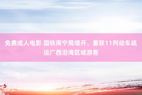 免费成人电影 国铁南宁局增开、重联11列动车疏运广西沿海区域游客