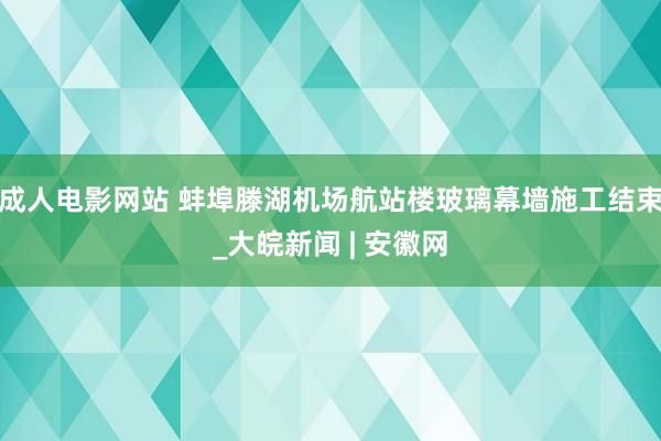 成人电影网站 蚌埠滕湖机场航站楼玻璃幕墙施工结束_大皖新闻 | 安徽网