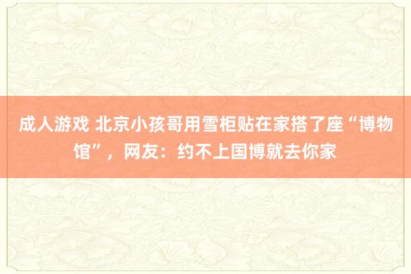 成人游戏 北京小孩哥用雪柜贴在家搭了座“博物馆”，网友：约不上国博就去你家