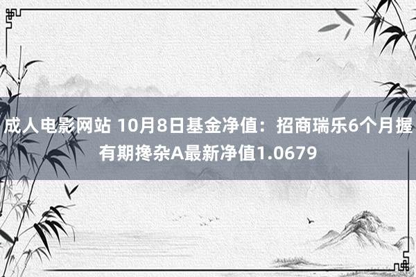 成人电影网站 10月8日基金净值：招商瑞乐6个月握有期搀杂A最新净值1.0679