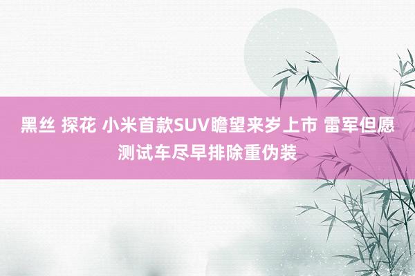 黑丝 探花 小米首款SUV瞻望来岁上市 雷军但愿测试车尽早排除重伪装